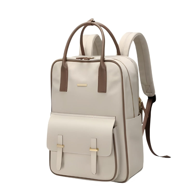 Sac à Dos Ordinateur Femme Chic - Beige