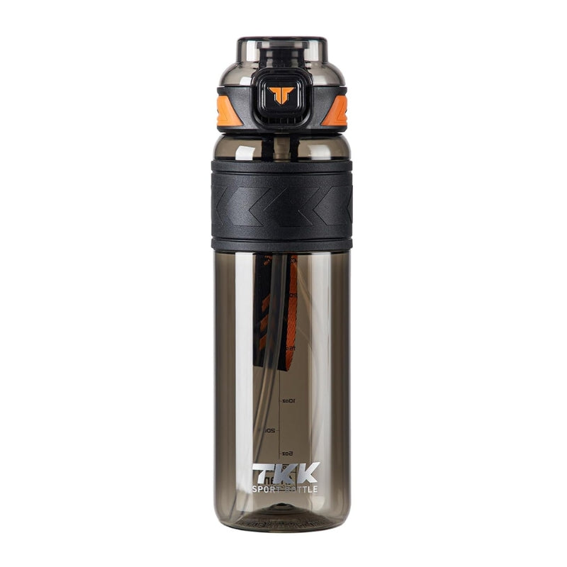 gourde avec paille intégrée - Noir - 600ml
