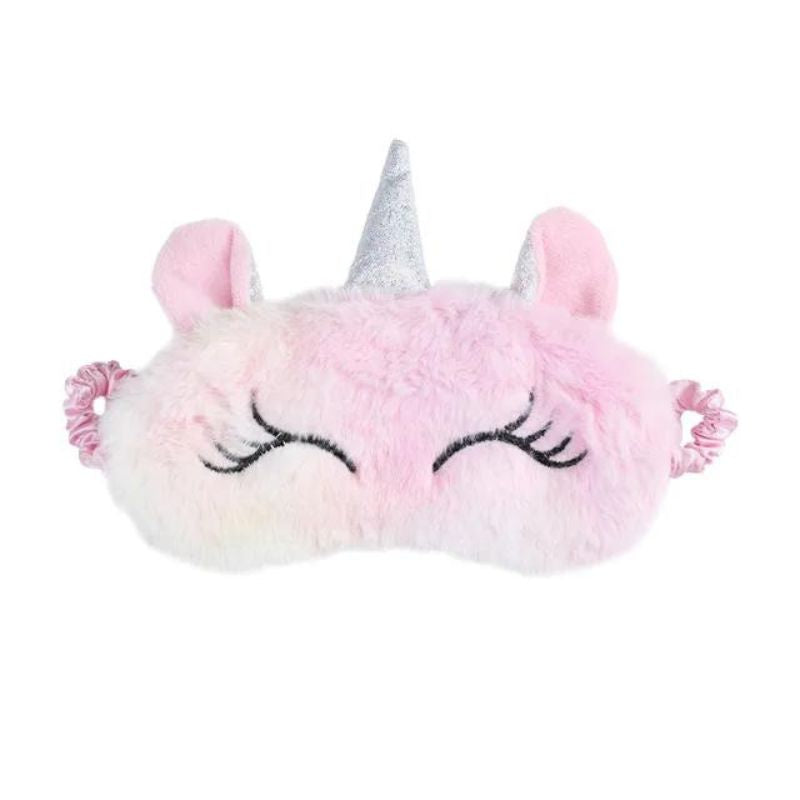 masque de nuit enfant licorne - Rose