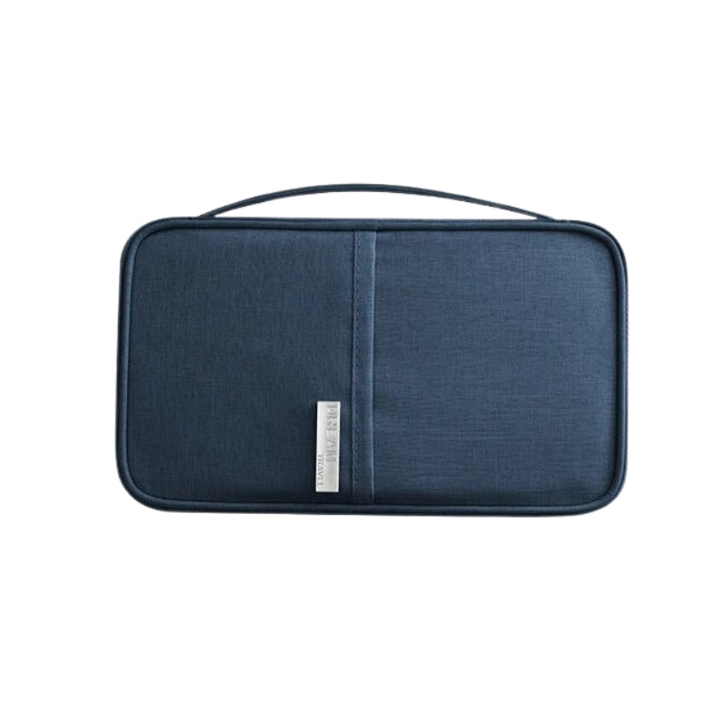 pochette porte document voyage - Bleu Marine - S