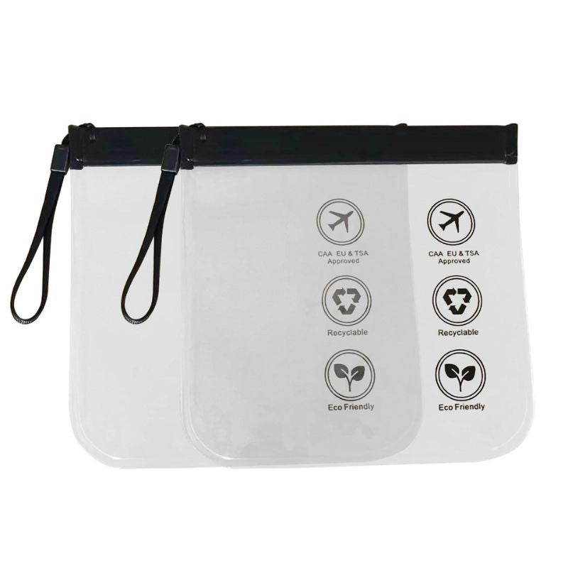 pochette transparente avion - Noir