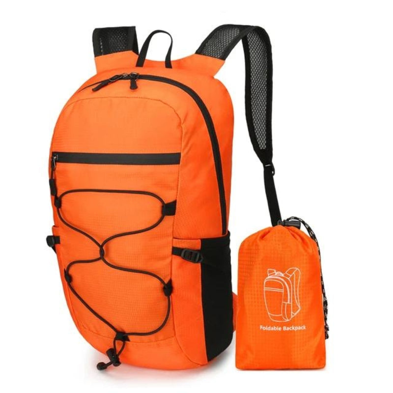 sac à dos pliable et imperméable - Orange