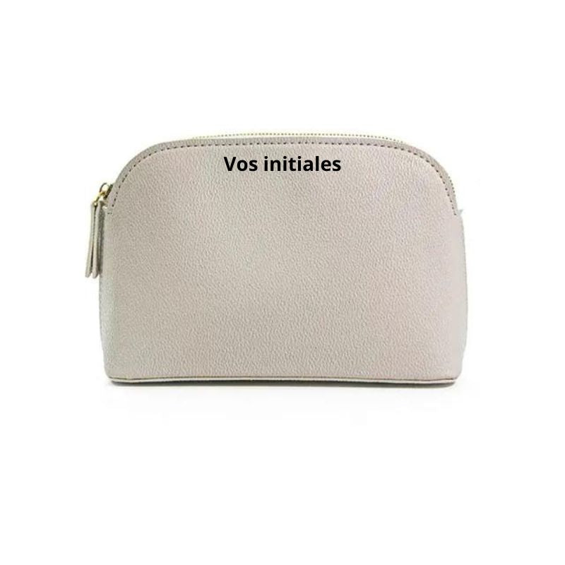 personalized makeup bag - Beige - Model 1