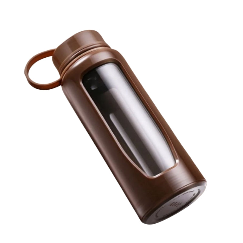 Bouteille En Verre Gourde - Marron
