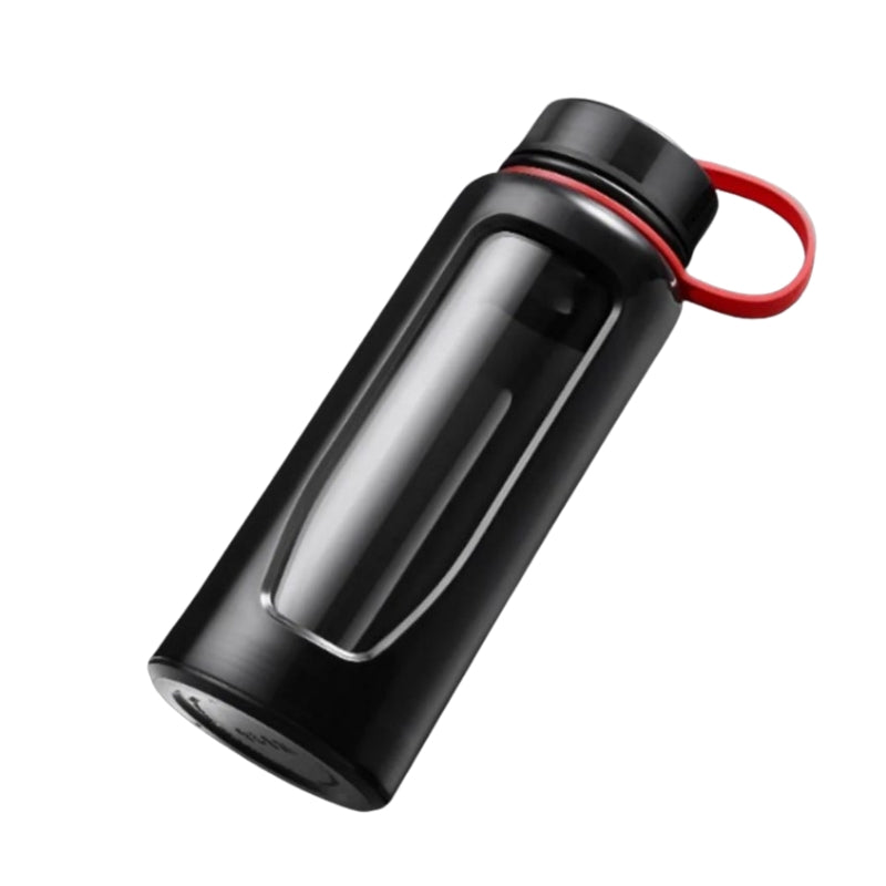 Bouteille En Verre Gourde - Noir