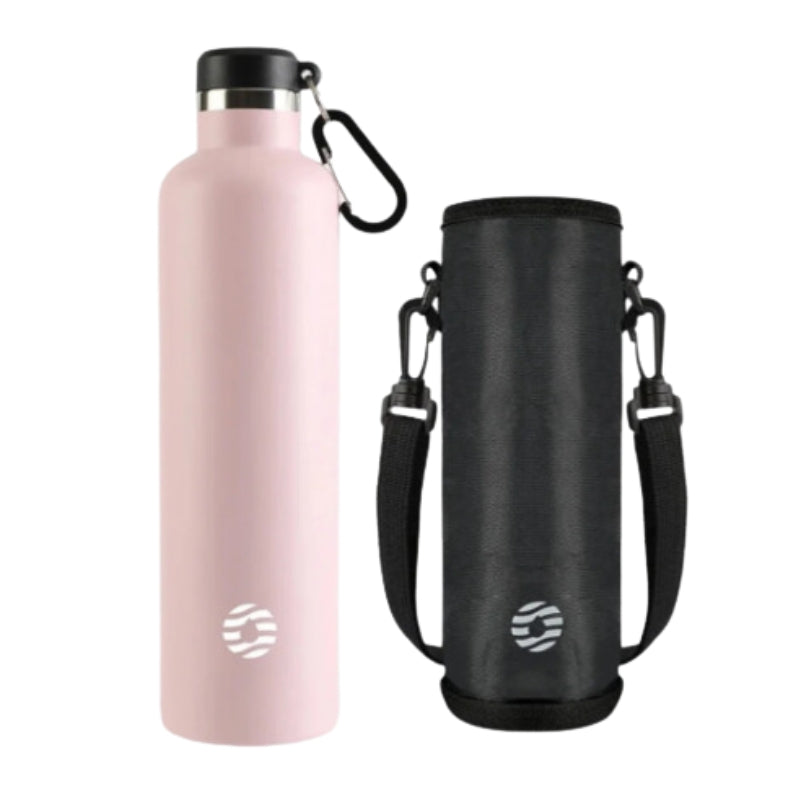 Bouteille Isotherme Inox - Rose - 1000 ml