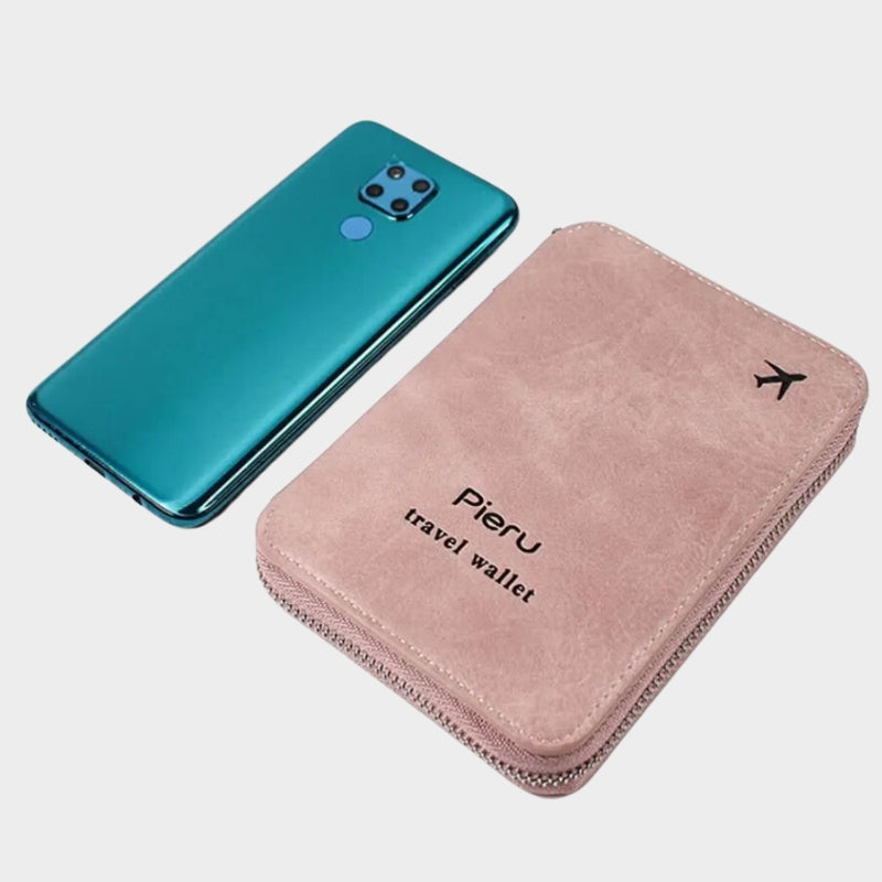 Portefeuille RFID Femme gros plan sur portefeuille - Rose - Noir - Gris - Marron Foncé - Rouge - Marron Clair