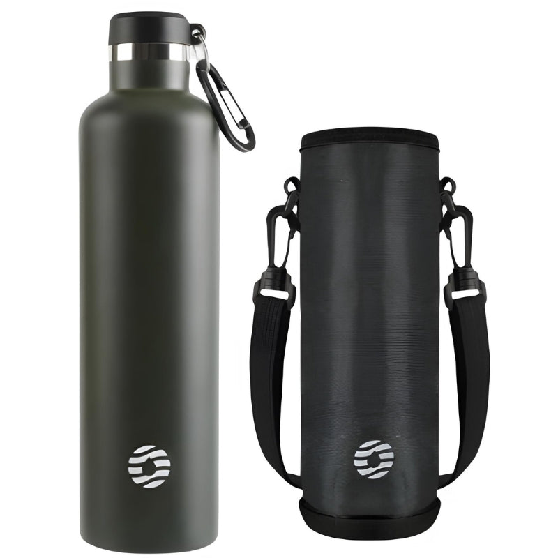 Bouteille Isotherme Inox - Vert - 1000 ml