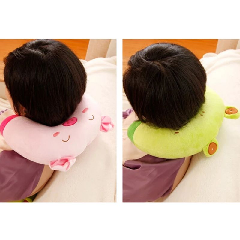 coussin voyage non gonlable - Fraise - Chat - Cochon - Lapin - Ours - Ours marron - Panda - Tigre