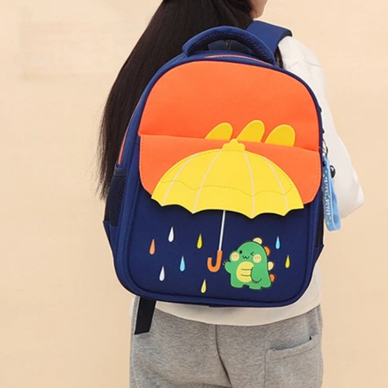 Sac à Dos Enfant Personnalisé gros plan motif - Violet - Bleu Ciel - Rose - Bleu Marine et Orange - Bleu Marine et Bleu Ciel - Bleu Marine et Vert