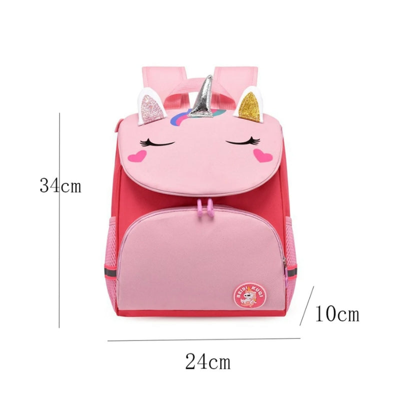 Sac à Dos Personnalisable Enfant gros plan devant - Rose et Violet
