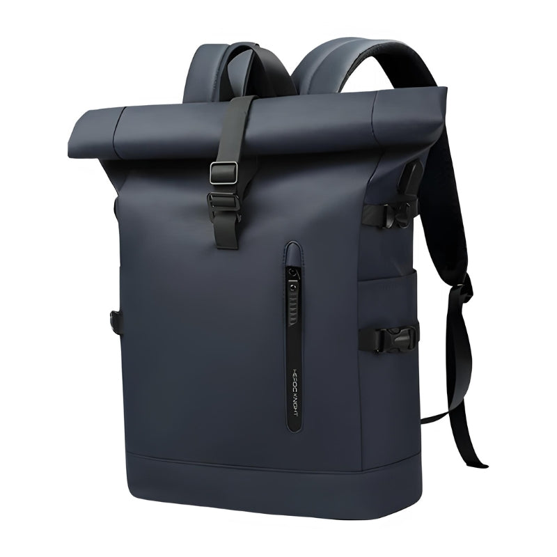 Sac à Dos Roll Top Imperméable - Bleu Marine