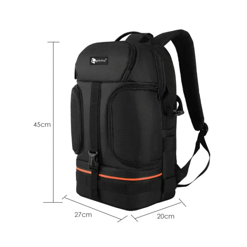 Sac Appareil Photo gros plan dimensions - Orange - Gris - Rouge