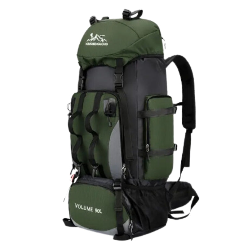 Sac à Dos Trekking - Vert - Sans Housse Imperméable