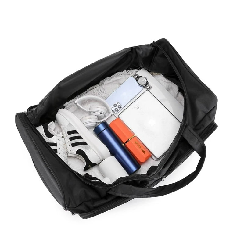 Sac De Voyage Trolley intérieur rempli d'objets - Noir - Bleu Marine - Rouge - Gris