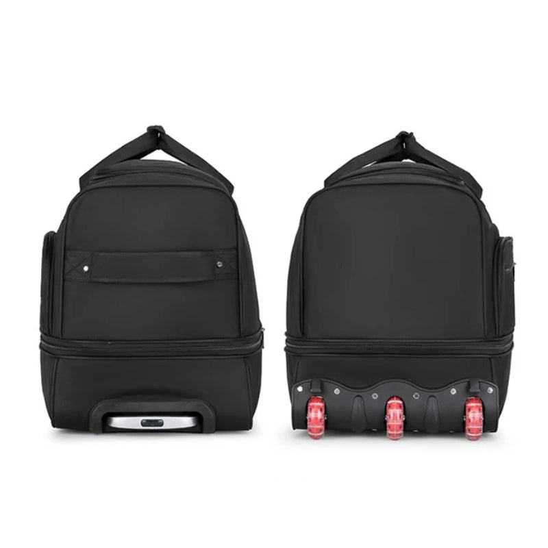 Sac De Voyage Trolley deux angles opposés - Noir - Bleu Marine - Rouge - Gris