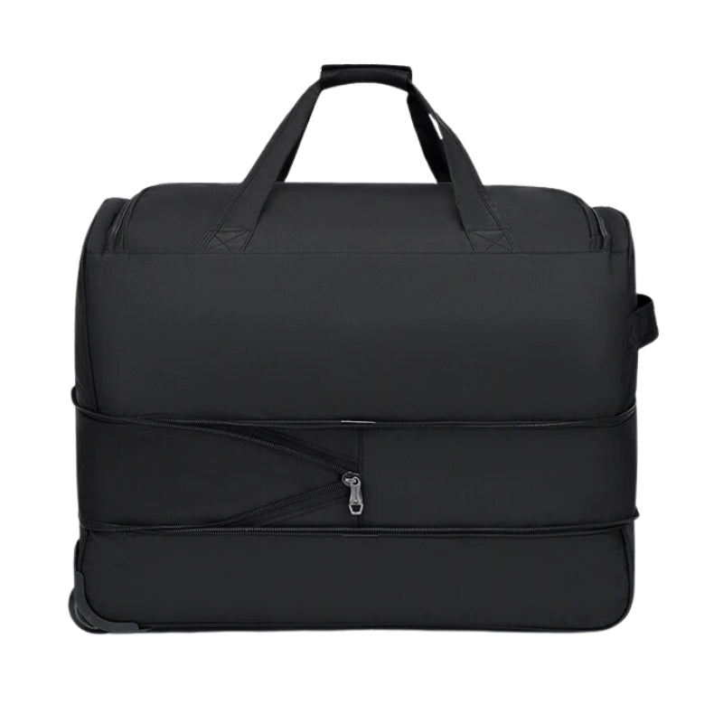 Sac De Voyage Trolley gros plan fermeture zippée - Noir