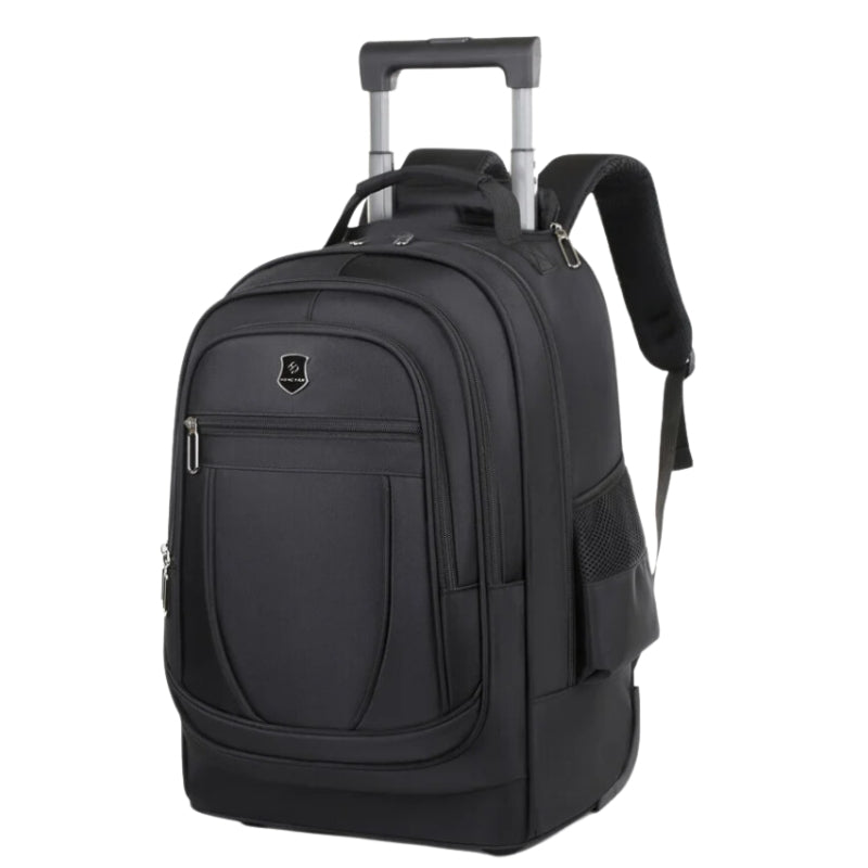 Sac à Dos à Roulettes gros plan sur le produit - Noir