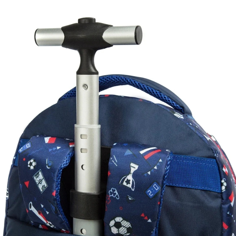 Sac à Dos et Roulettes Enfant détail de la poignée - Motif Sirène 1 - Motif Sirène 2 - Motif Licorne - Motif Football 1 - Motif Football 2