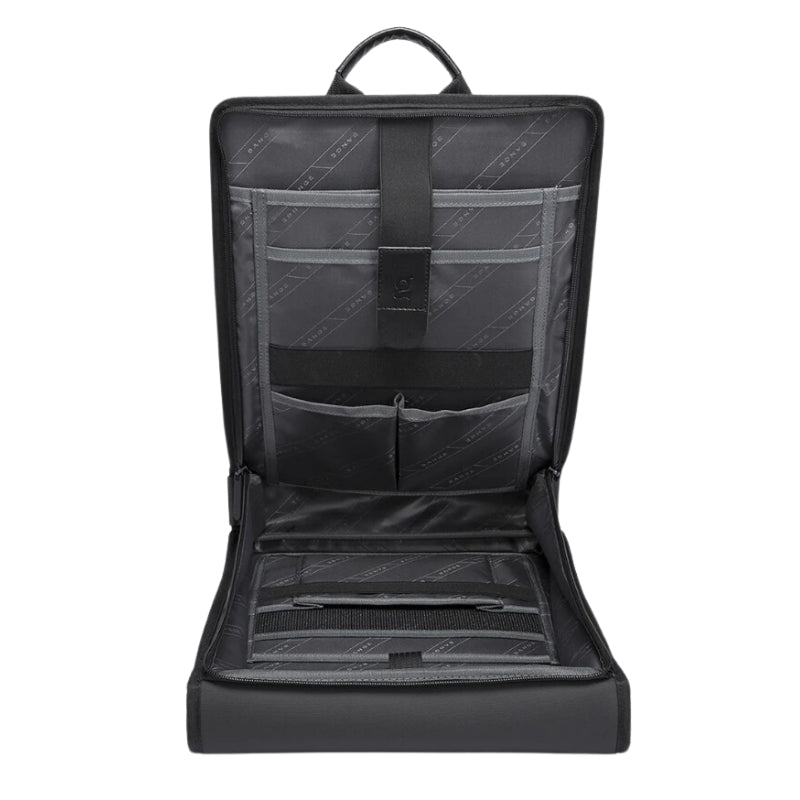 Sac à Dos Ordinateur Homme Luxe compartiment ouvert - Noir - Gris