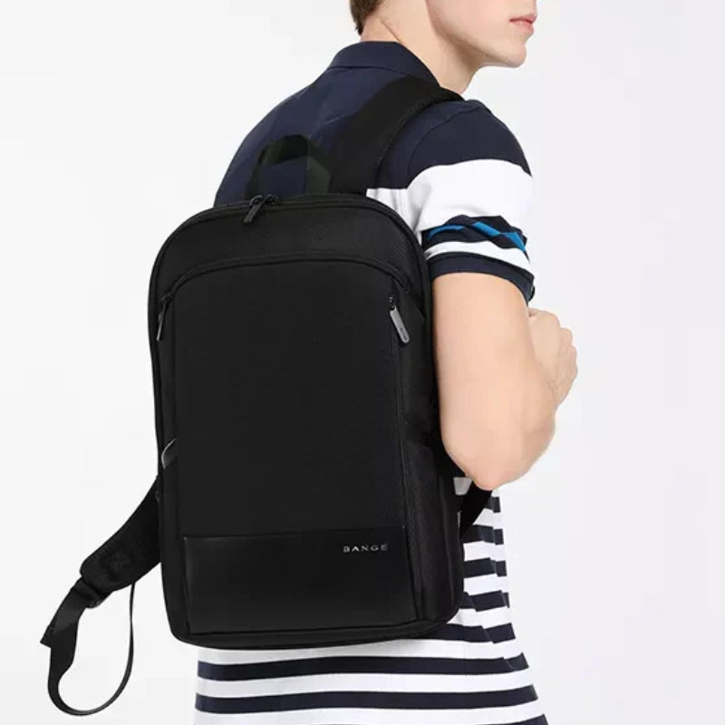 Sac à Dos Ordinateur Imperméable pour Homme portée à l'épaule - Gris - Bleu Marine - Noir