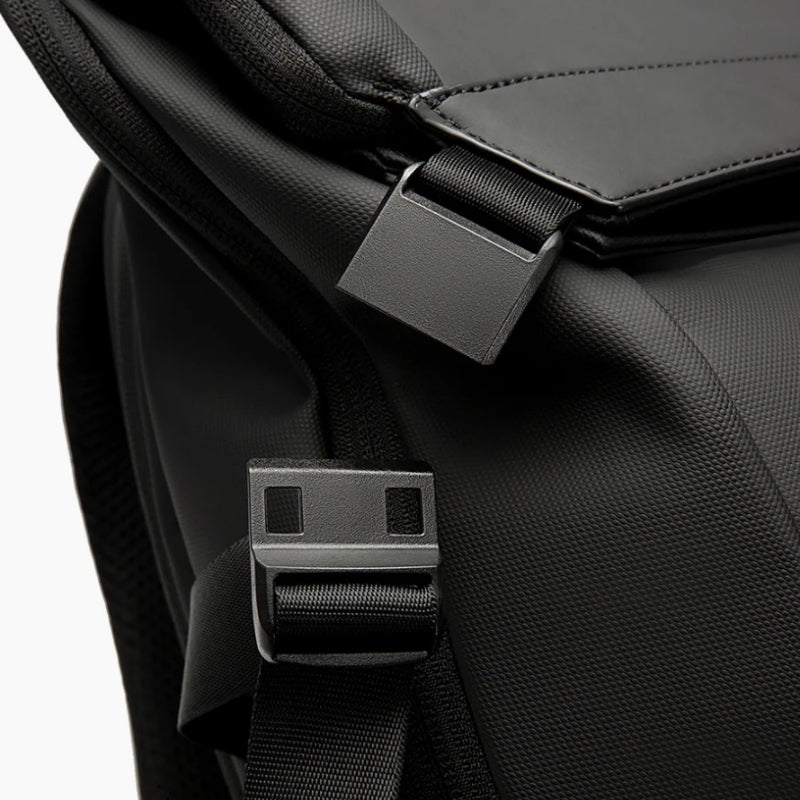 waterproof backpack strap detail - Black