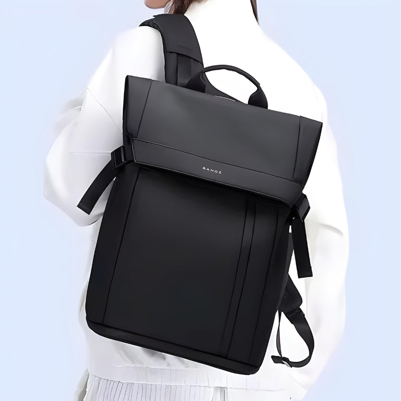waterproof backpack worn on shoulder - Black
