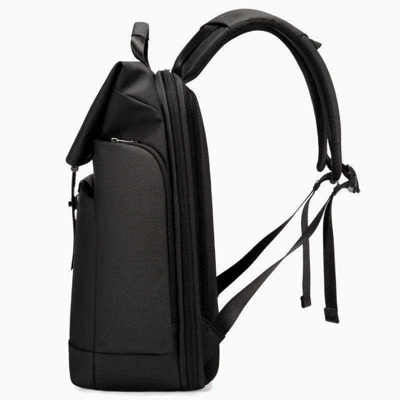 Sac à Dos Etanche 20L vue latérale détaillée - Noir