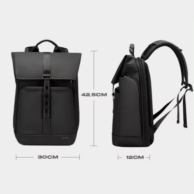 Sac à Dos Etanche 20L vue avant et latérale - Noir