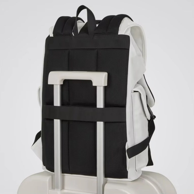 Sac à Dos pour Ordinateur Tendance sac à dos sur valise - Blanc - Noir - Marron - Bleu