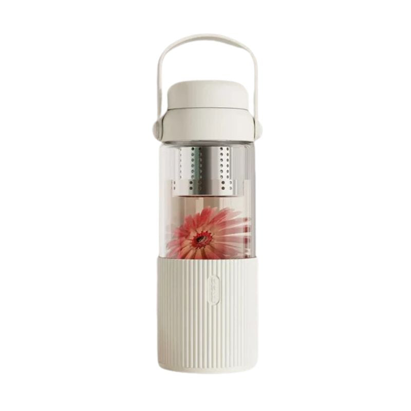 Gourde Verre Infuseur - Blanc - 520ml