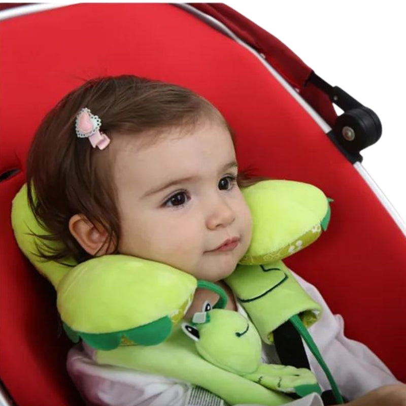 Coussin Voyage Enfant Avion enfant avec coussin - Chien - Lapin - Lion - Dinosaure - Poussin - Ourson - Panda - Poisson