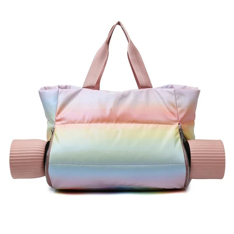 sac doudoune pour femme - Arc-en-ciel rose vif - Arc-en-ciel bleu vif - Noir - Rose - Gris