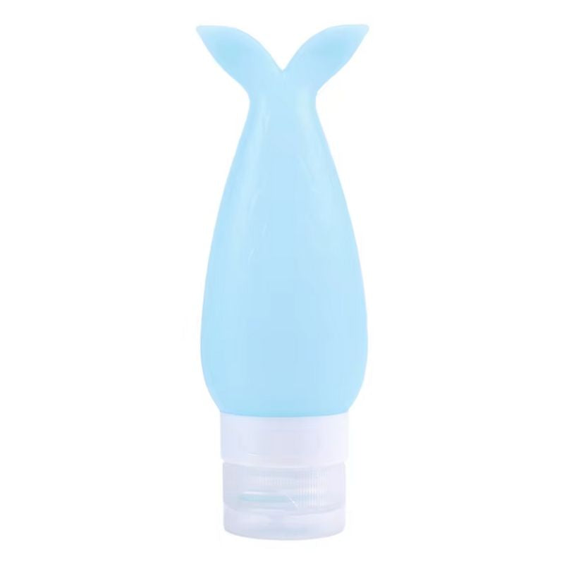 contenant voyage silicone - Bleu