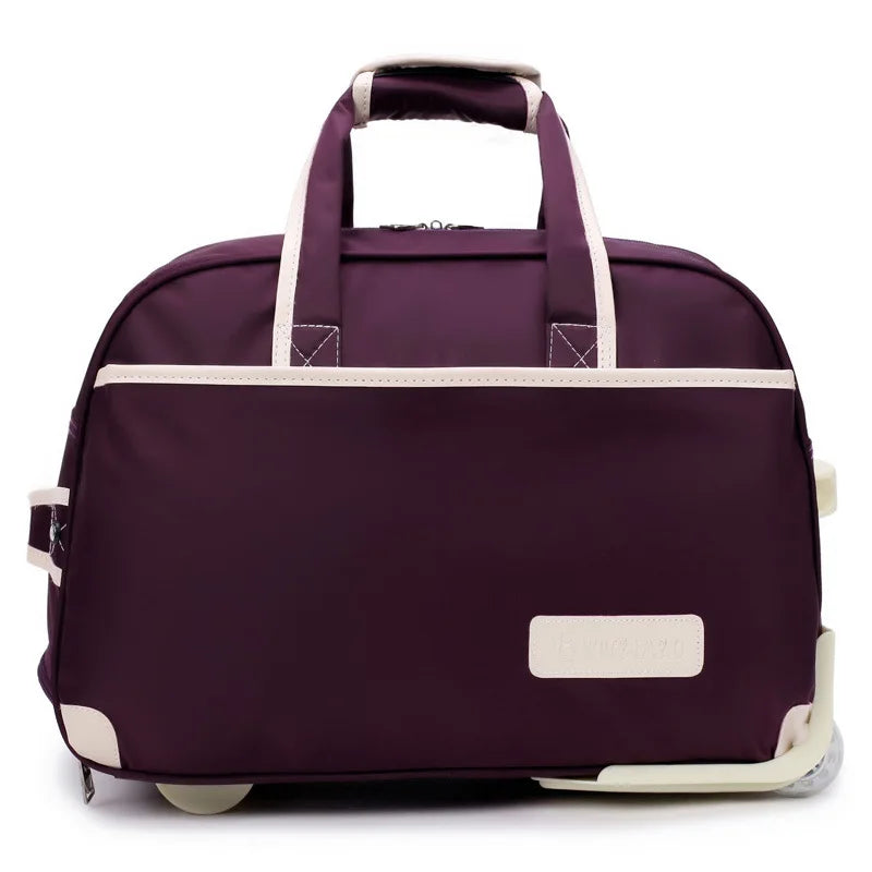 sac valise à roulettes - Violet