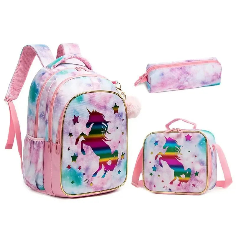 travel airplane backpack child - Unicorn Pattern