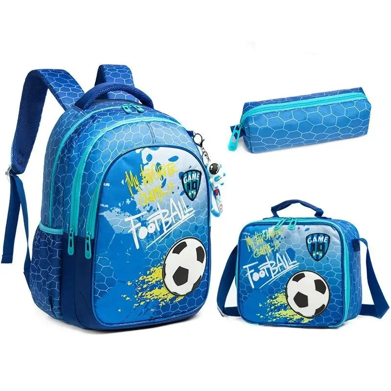 children's cabin backpack - Football Pattern 1