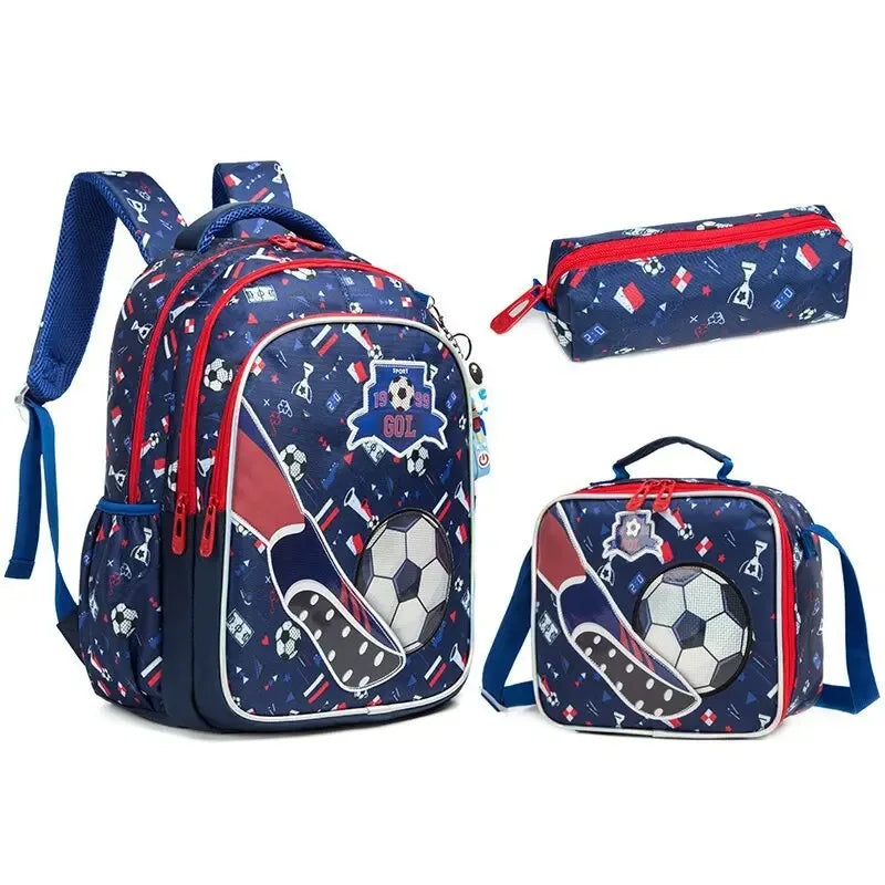 children's cabin backpack - Football Pattern 2