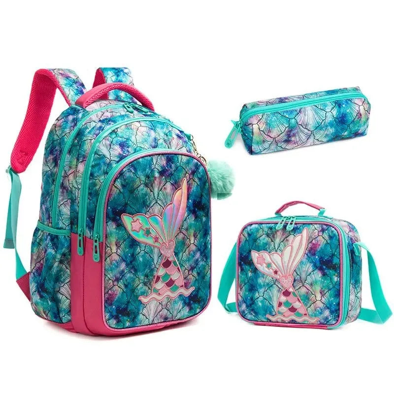 children's cabin backpack - Mermaid Pattern 1