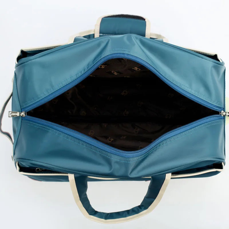 Sac Valise à Roulettes compartiment ouvert - Rose - Violet - Bleu - Noir - Orange - Marron