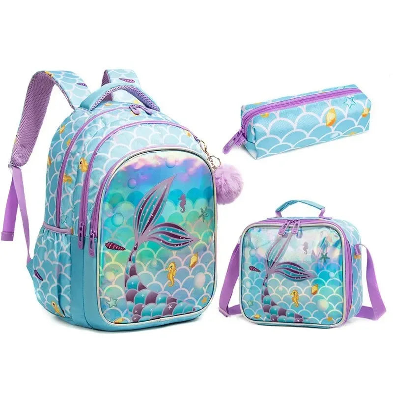 children's cabin backpack - Mermaid Pattern 2