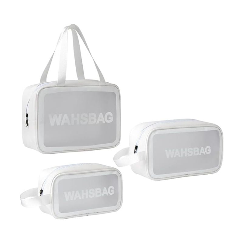 trousse toilette avion cabine - Noir - Rose - Blanc
