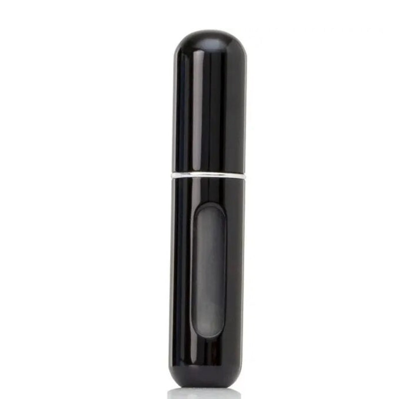 atomiseur de parfum de voyage rechargeable - Noir brillant - 8ml