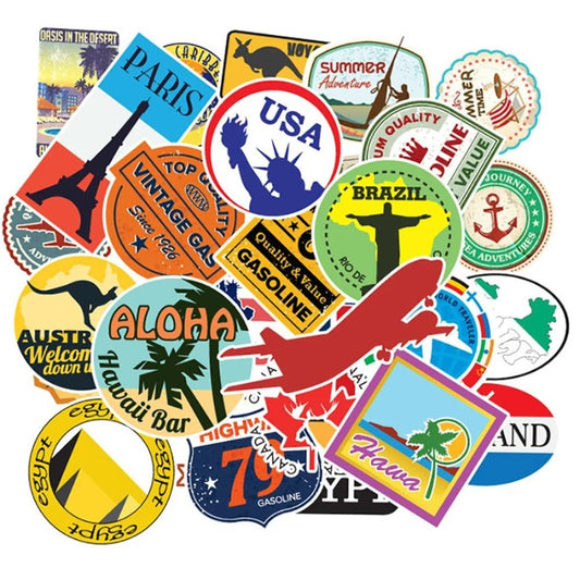 luggage sticker - 50 Pieces