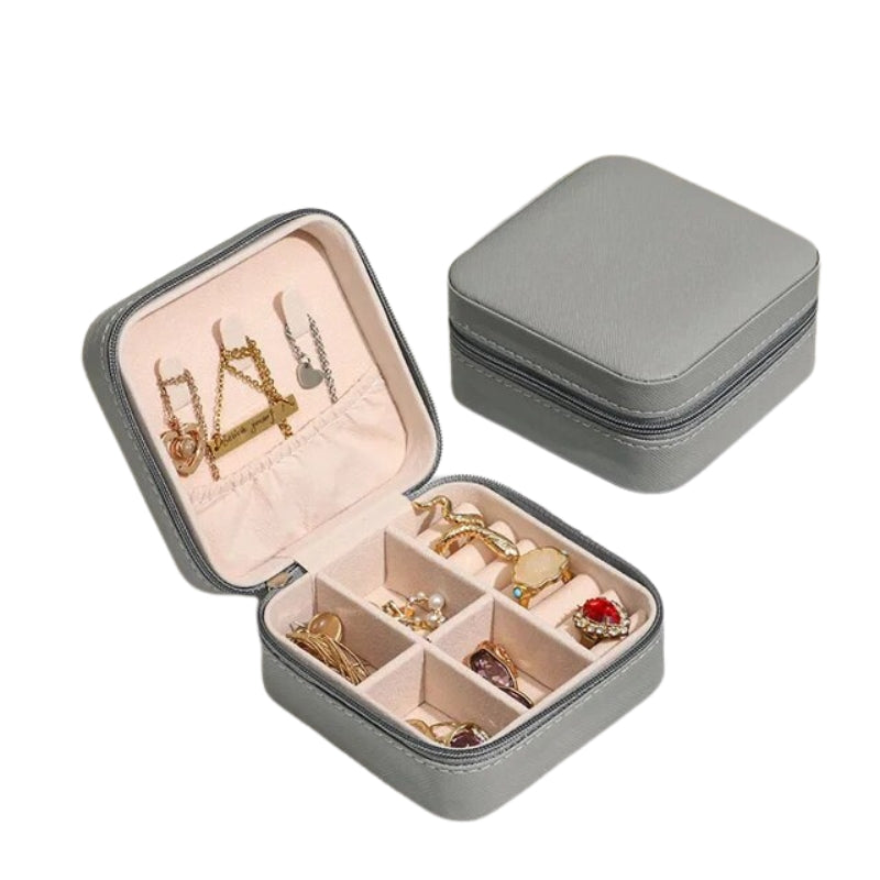 boite à bijoux de voyage - Gris
