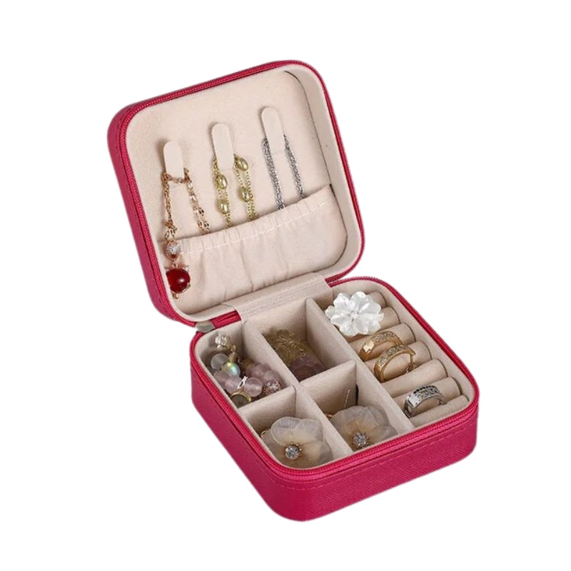 boite a bijou de voyage - Fushia 