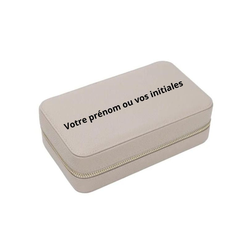 boite a bijoux pour voyage - Beige