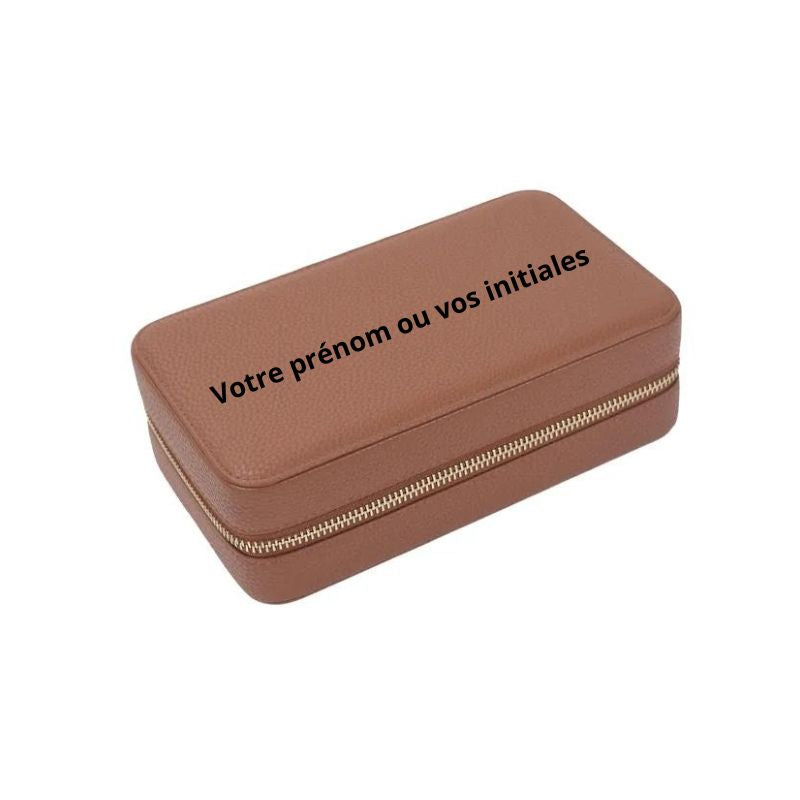 boite a bijoux de voyage - Marron