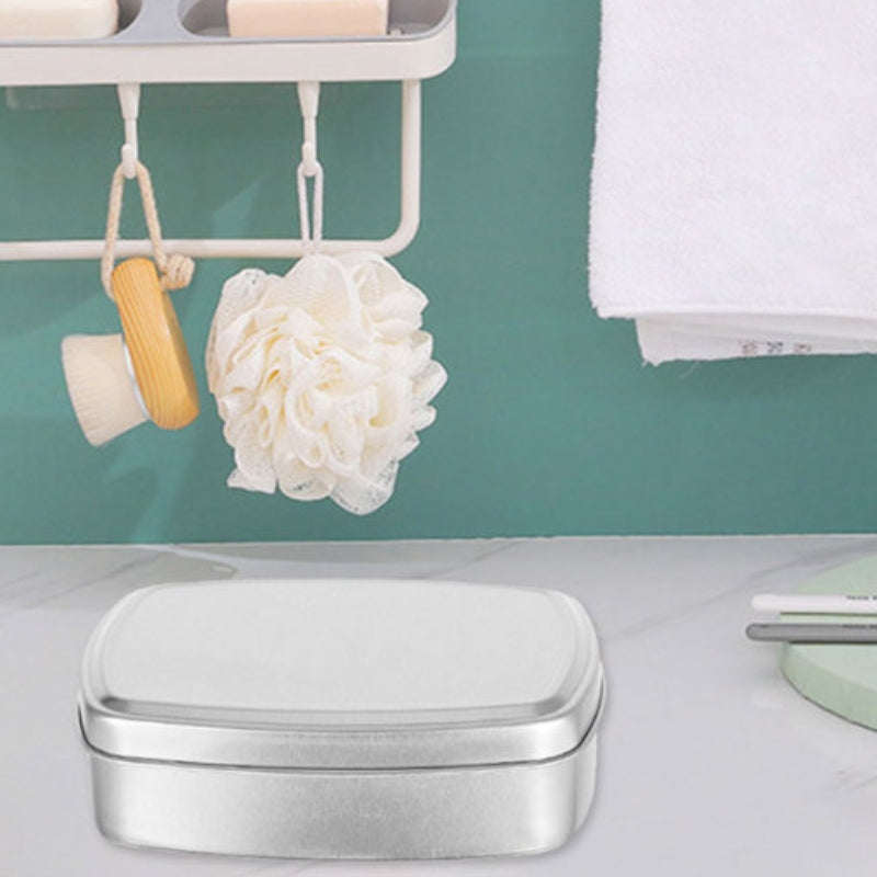 boîte à savon acier - Argent (lot de 2)