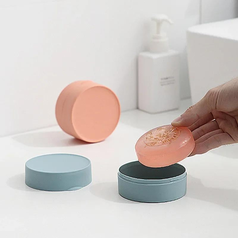 boite savon voyage - Rose - Vert - Jaune - Bleu